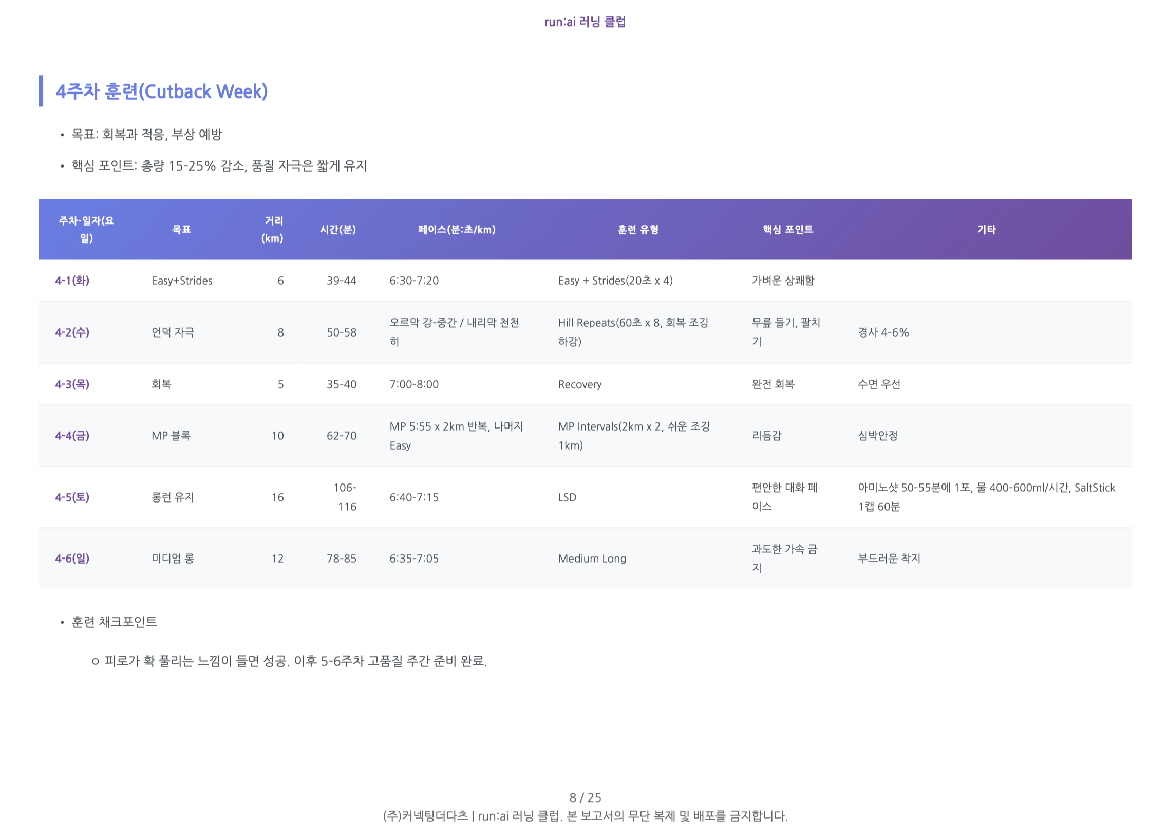 중급자 보고서 샘플